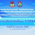 ต้อนรับคณะกรรมการนิเทศฯเปิดภาคเรียนที่ 1/2568